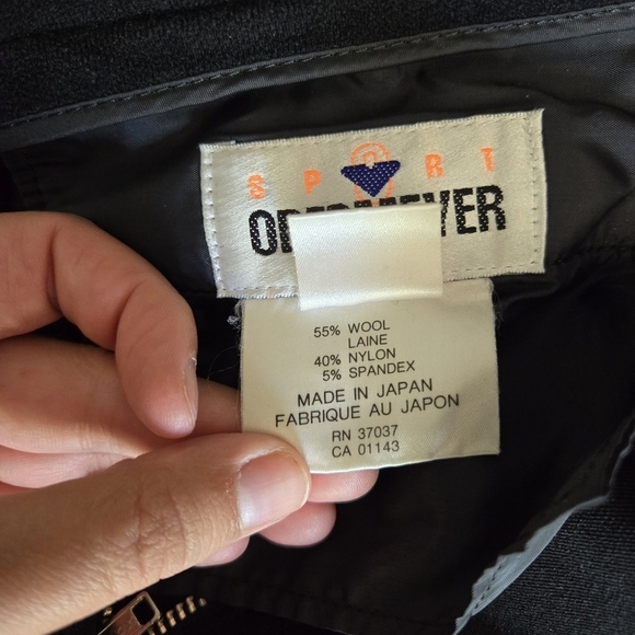 Obermeyer Sport 10R Black Vintage Ski Pants with‎ Stirrup Wool Blend - Picture 9 of 10